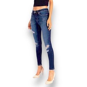 Nordstrom KanCan Mid-Rise Skinny Destroyed Jeans